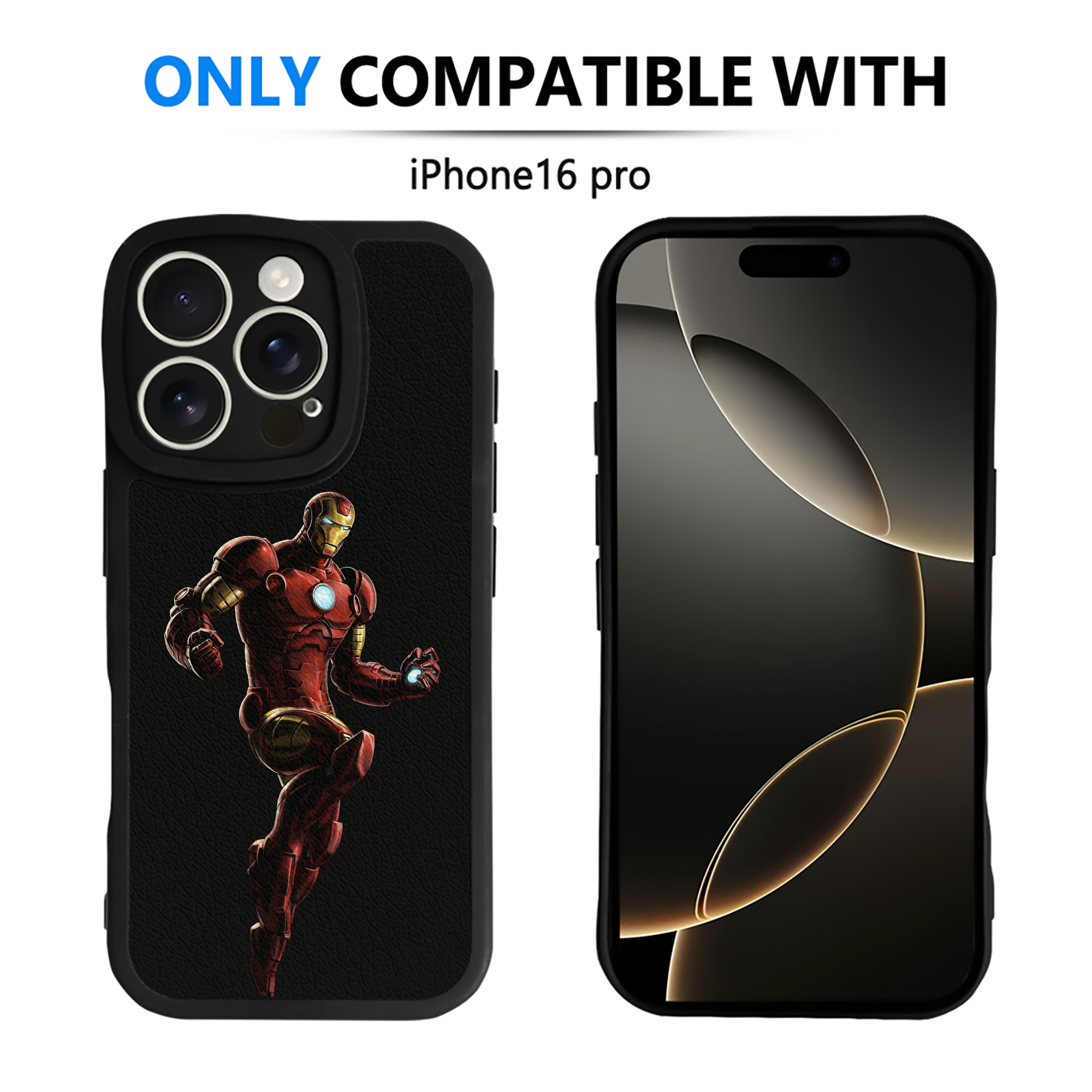 （画像用） アベンジャーズ The Avengers 【iPhone 16シリーズ対応】シリコンスマホケース（レザー調） 材質：シリコン